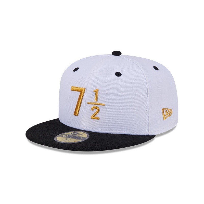 NEW ERA 59FIFTY DAY 7 1/2 WHITE 59FIFTY CAP