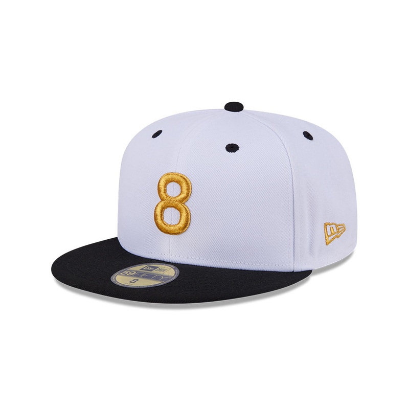 NEW ERA 59FIFTY DAY 8 WHITE 59FIFTY CAP