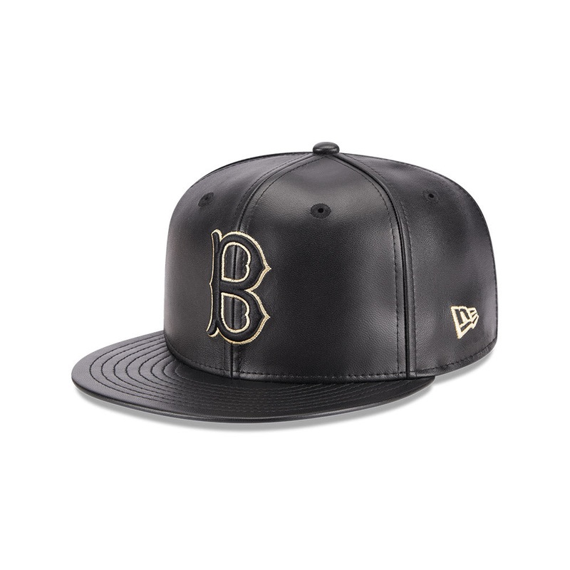 59FIFTY DAY BOSTON RED SOX BLACK LEATHER 59FIFTY CAP