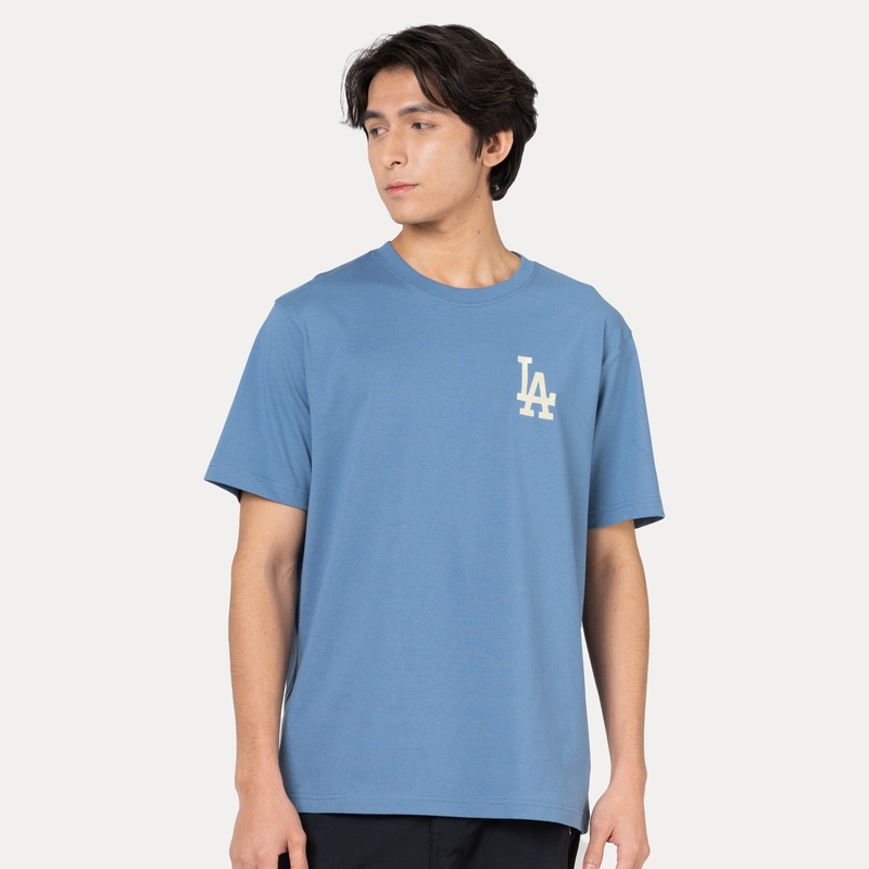 LOS ANGELES DODGERS COLOR ERA FADED BLUE REGULAR SHORT SLEEVE T-SHIRT