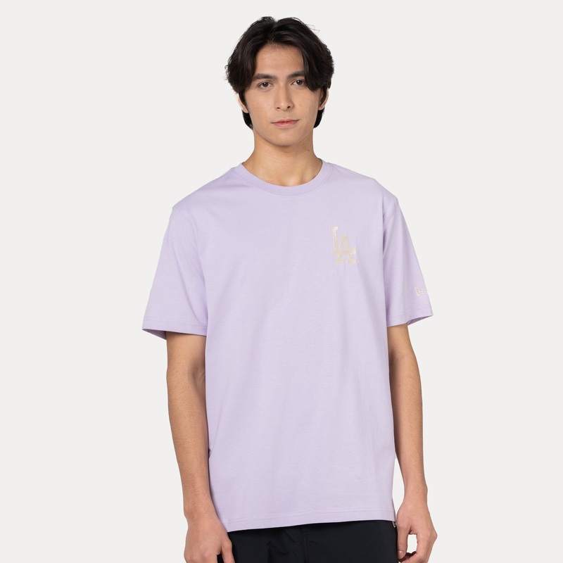 LOS ANGELES DODGERS COLOR ERA PASTEL LILAC REGULAR SHORT SLEEVE T-SHIRT