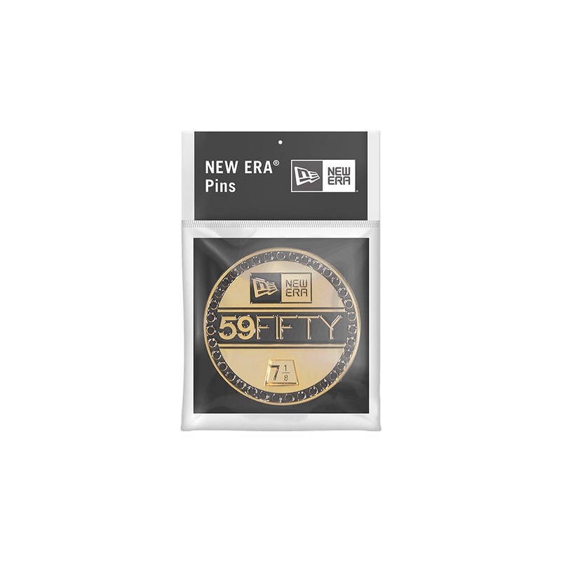 NEW ERA 59FIFTY DAY 2024 BLACK & GOLD VISOR STICKER PIN