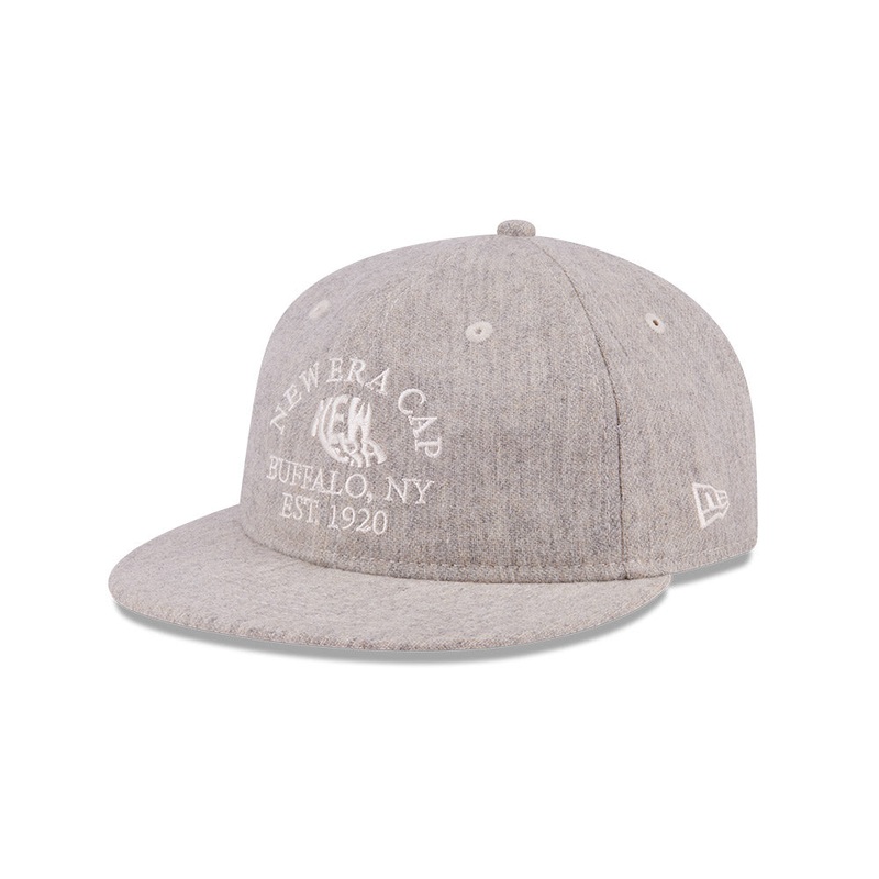 NEW ERA 59FIFTY DAY CAP LOGO GRAY MED RC 59FIFTY CAP