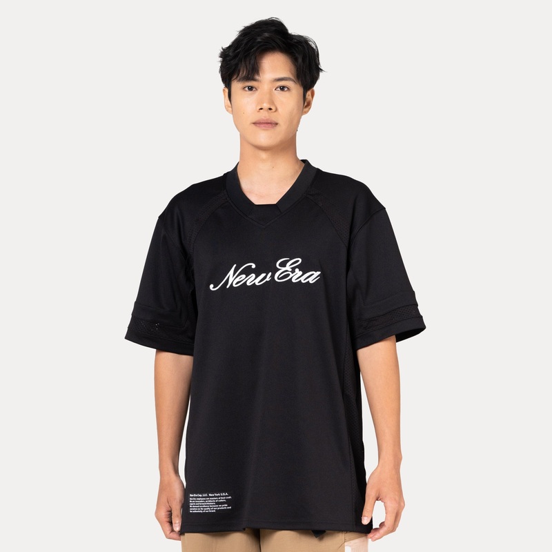 NEW ERA BASIC BLACK AMERICAN FOOTBALL JERSEY