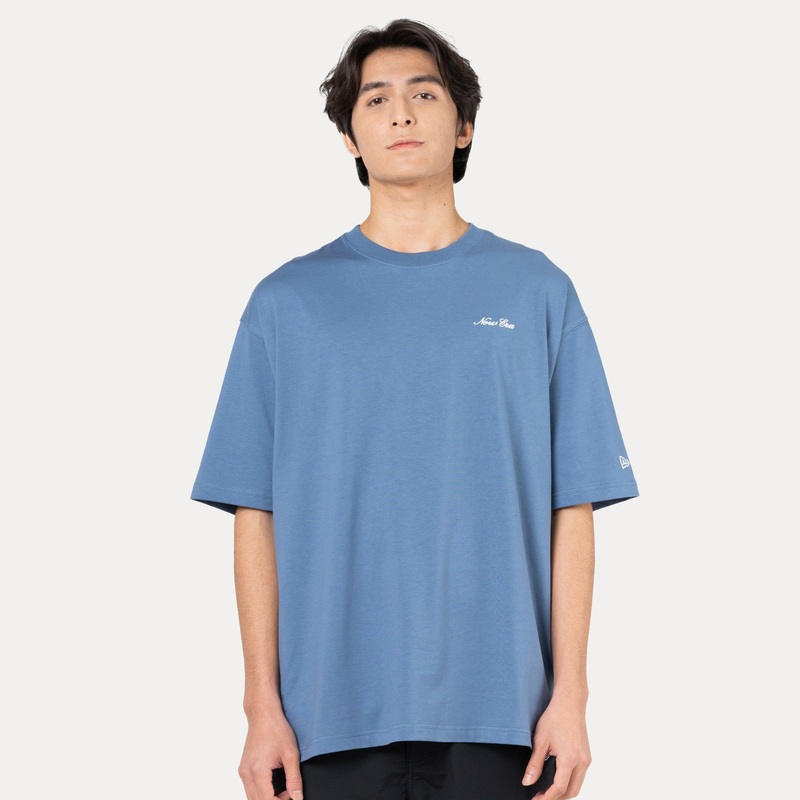 NEW ERA BASIC FADED BLUE OVERSIZED SHORT SLEEVE T-SHIRT