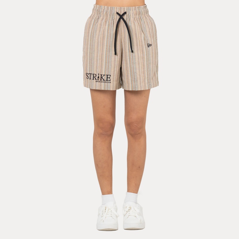 NEW ERA BOWLING CLUB STRIKE MULTI STRIPED SWIM SHORTS