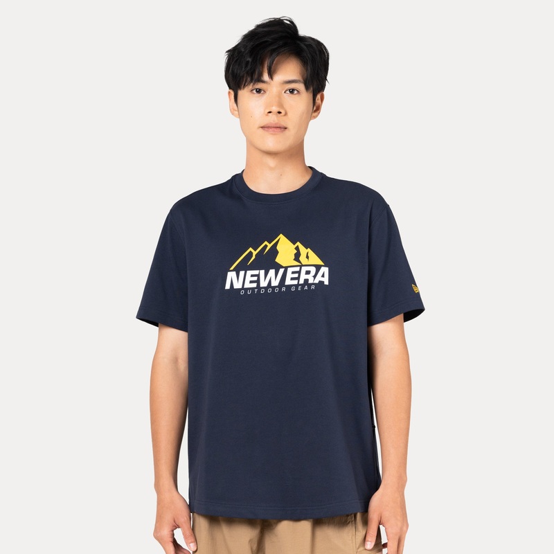 NEW ERA OUTDOOR BOLD COLOR NAVY PERFORMANCE SHORT SLEEVE T-SHIRT