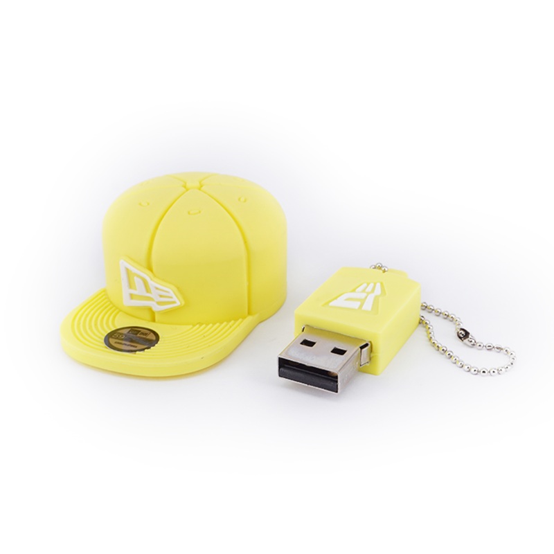 NEW ERA YELLOW 32GB USB KEYCHAIN