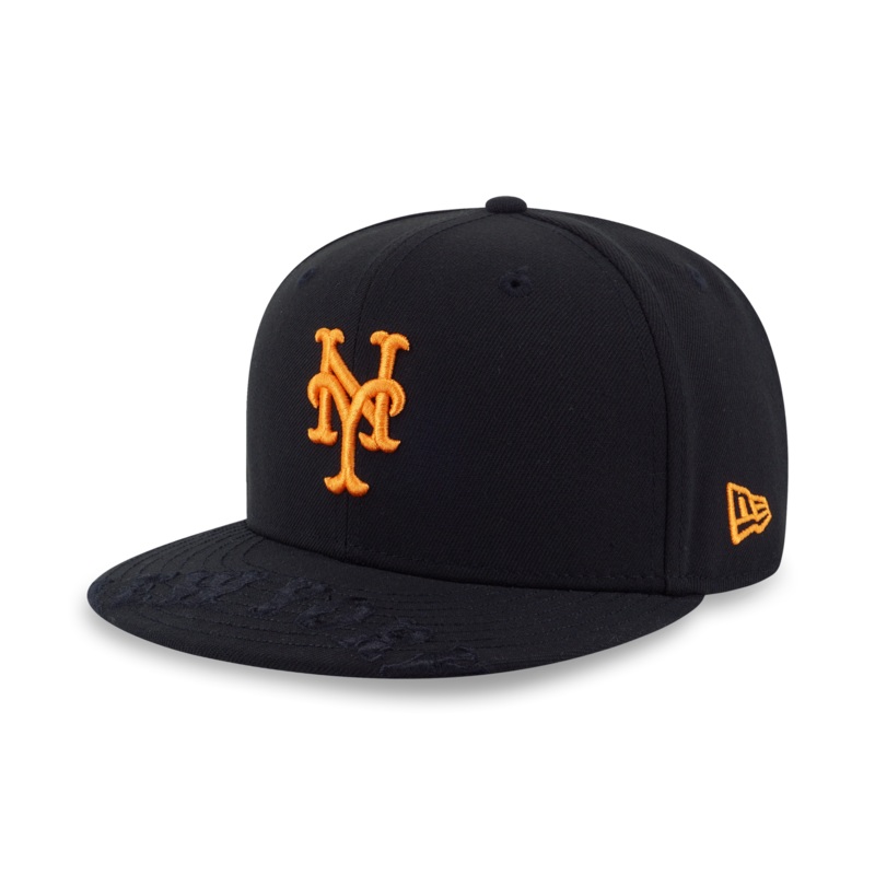 NEW YORK METS MLB VISOR LOGO BLACK 9FIFTY CAP