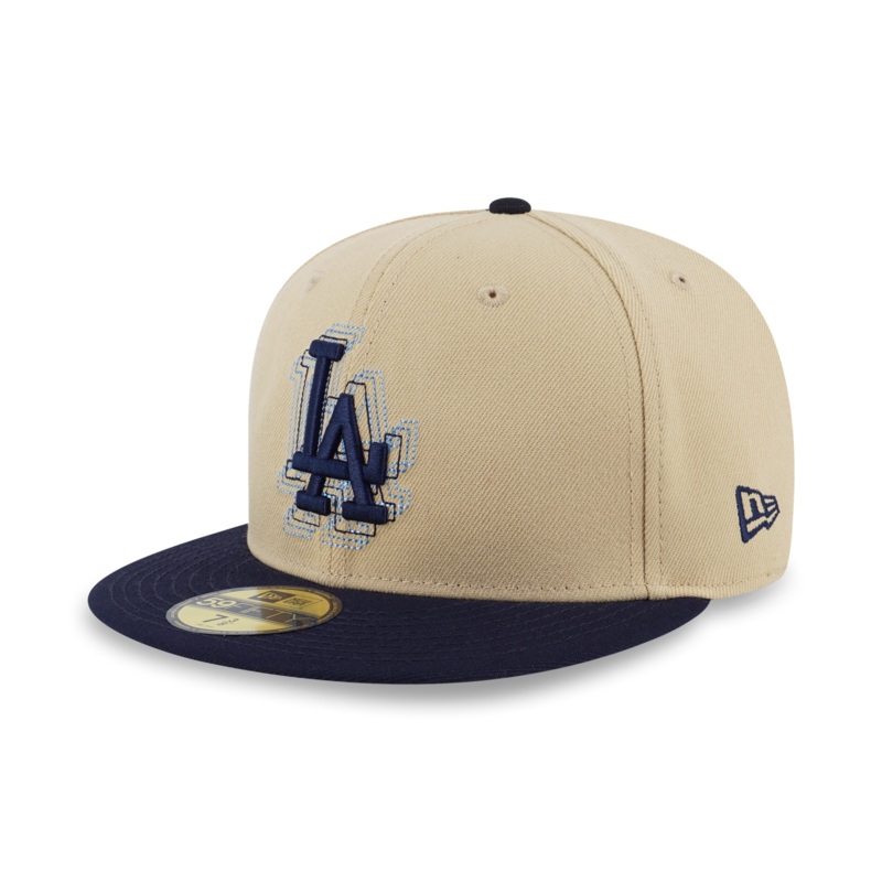59FIFTY PACK – ILLUSION LOS ANGELES DODGERS COOPERSTOWN NAVY VISOR VEGAS GOLD 59FIFTY CAP