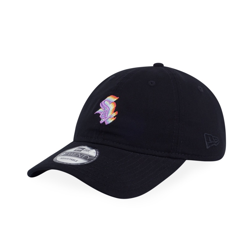 CHICAGO WHITE SOX LIGHT RAINBOW LAYERED LOGO BLACK 9TWENTY CAP