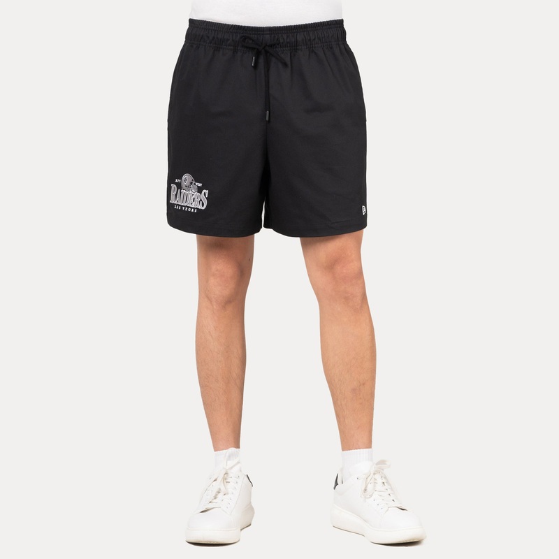 LAS VEGAS RAIDERS NFL HELMET BLACK SWIM SHORTS