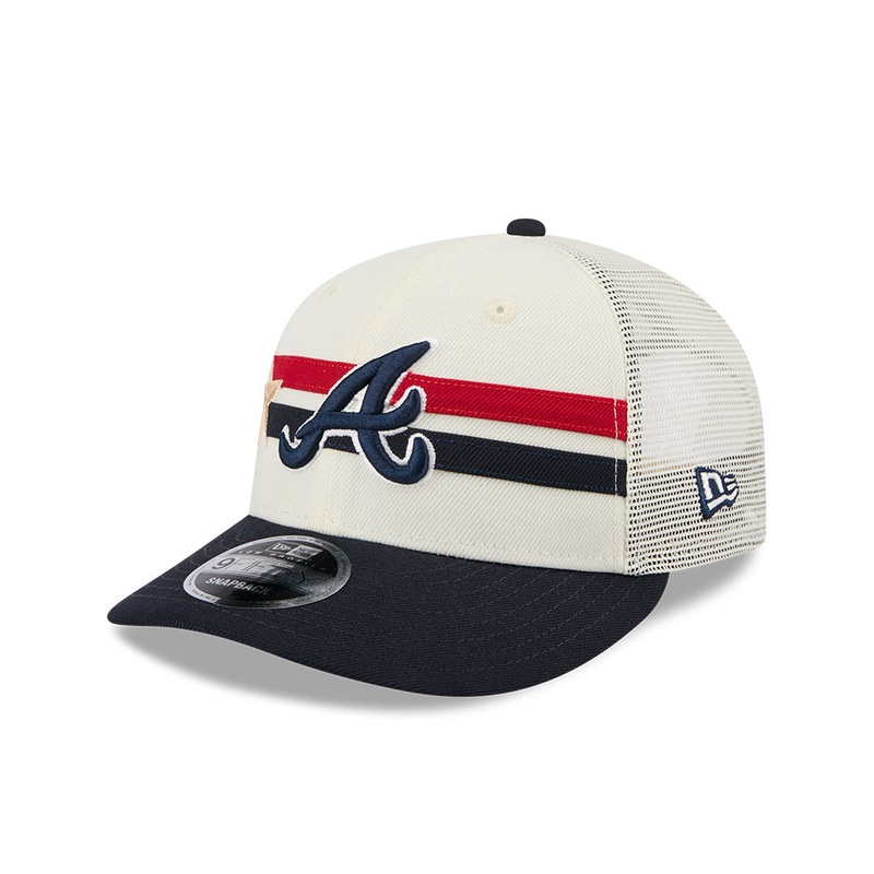 MLB ALL STAR GAME ATLANTA BRAVES NAVY VISOR LIGHT CREAM LP 9FIFTY CAP
