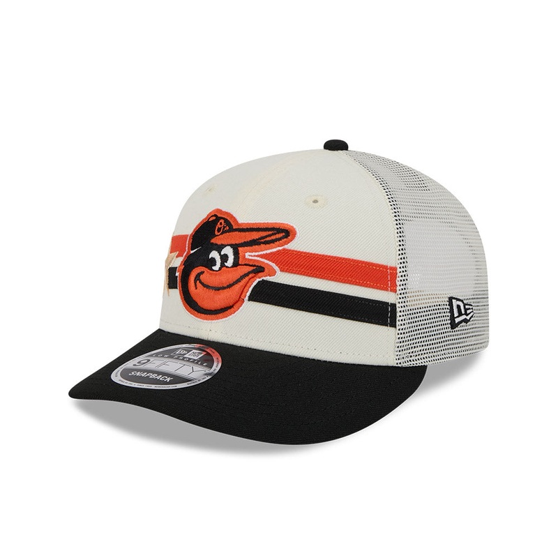 MLB ALL STAR GAME BALTIMORE ORIOLES BLACK VISOR LIGHT CREAM LP 9FIFTY CAP
