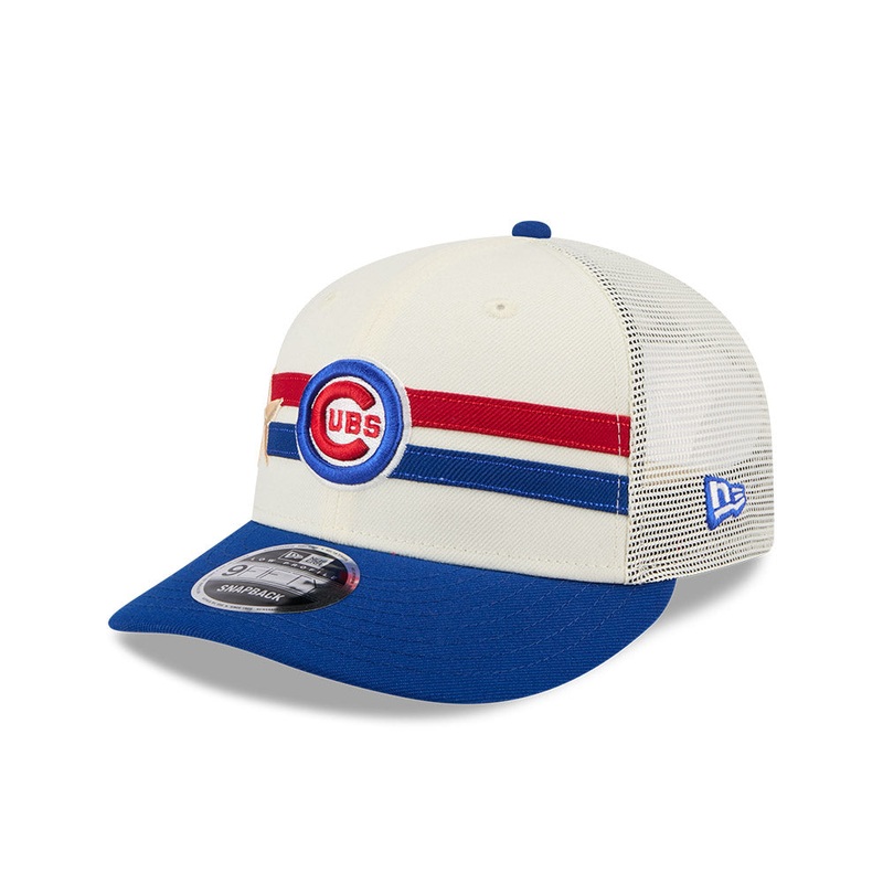 MLB ALL STAR GAME CHICAGO CUBS BLUE LP VISOR LIGHT CREAM 9FIFTY CAP