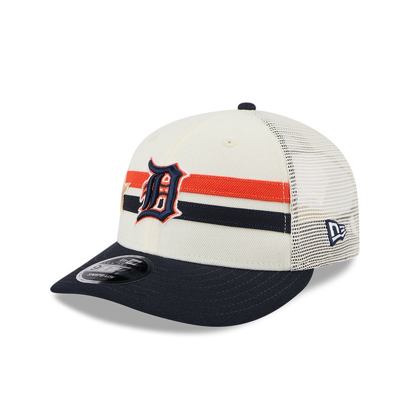 MLB ALL STAR GAME DETROIT TIGERS NAVY VISOR LIGHT CREAM LP 9FIFTY CAP