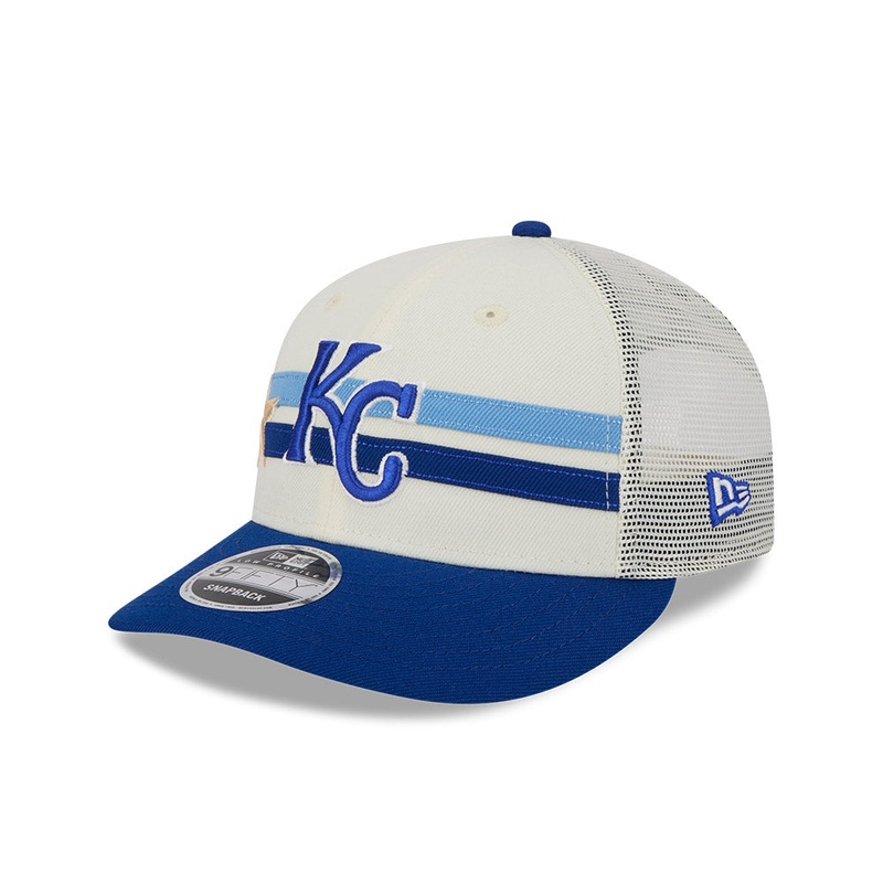 MLB ALL STAR GAME KANSAS CITY ROYALS BLUE VISOR LIGHT CREAM LP 9FIFTY CAP
