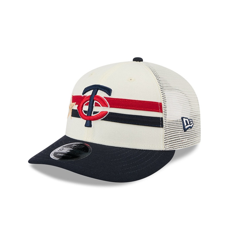 MLB ALL STAR GAME MINNESOTA TWINS NAVY VISOR LIGHT CREAM LP 9FIFTY CAP