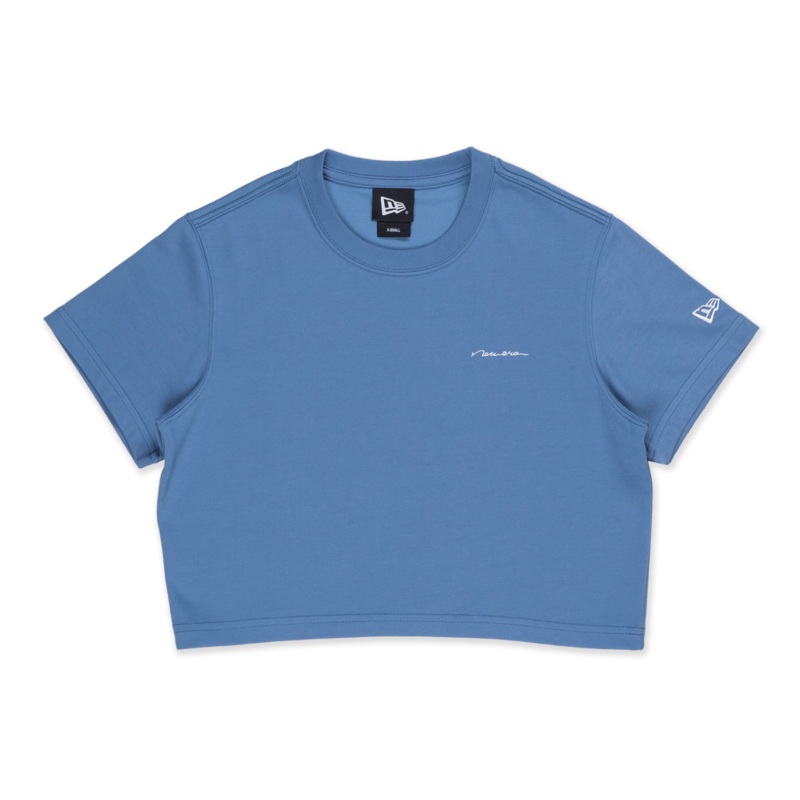 NEW ERA BASIC BLUE WOMEN CROP TEE