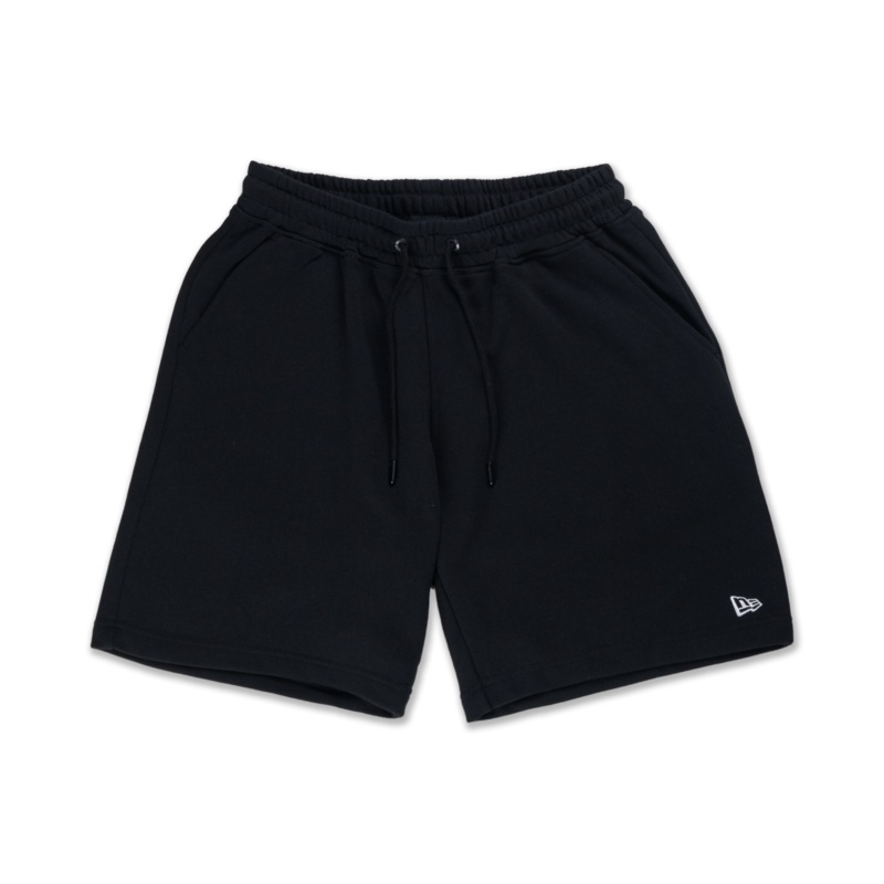 NEW ERA BASIC CORE BLACK KNIT SHORTS
