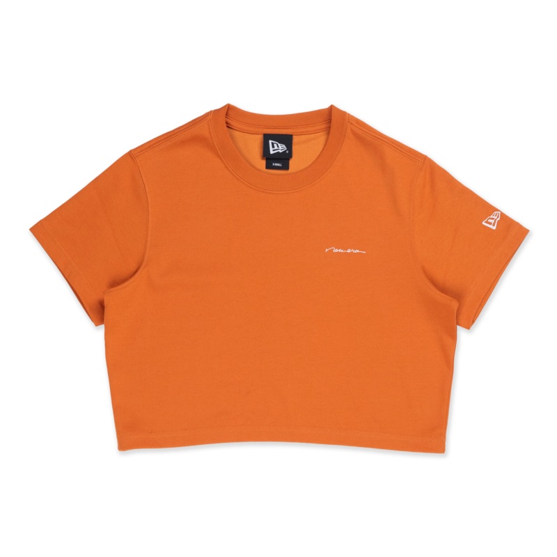 NEW ERA BASIC ORANGE WOMEN CROP TEE