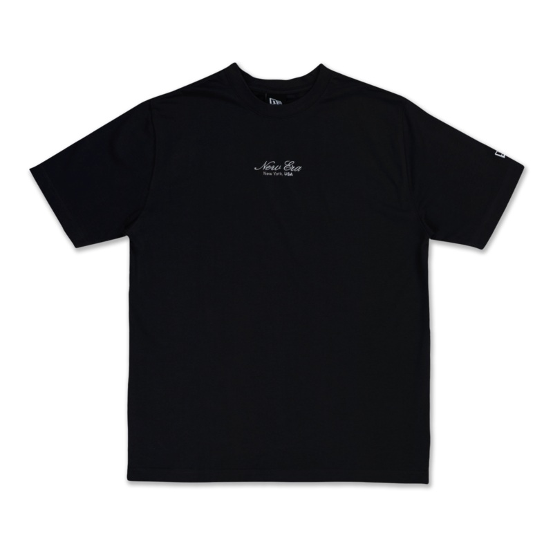 NEW ERA BASIC SCRIPT OVERSIZED GRAPHITE SHORT SLEEVE T-SHIRT