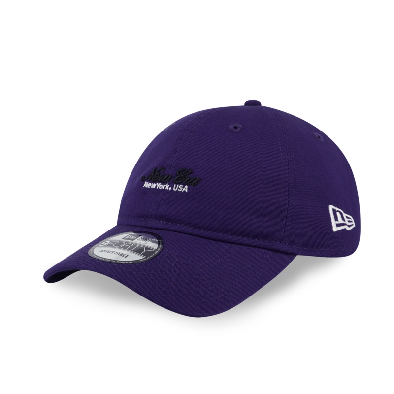 NEW ERA BASIC SCRIPT PURPLE 9FORTY UNST CAP