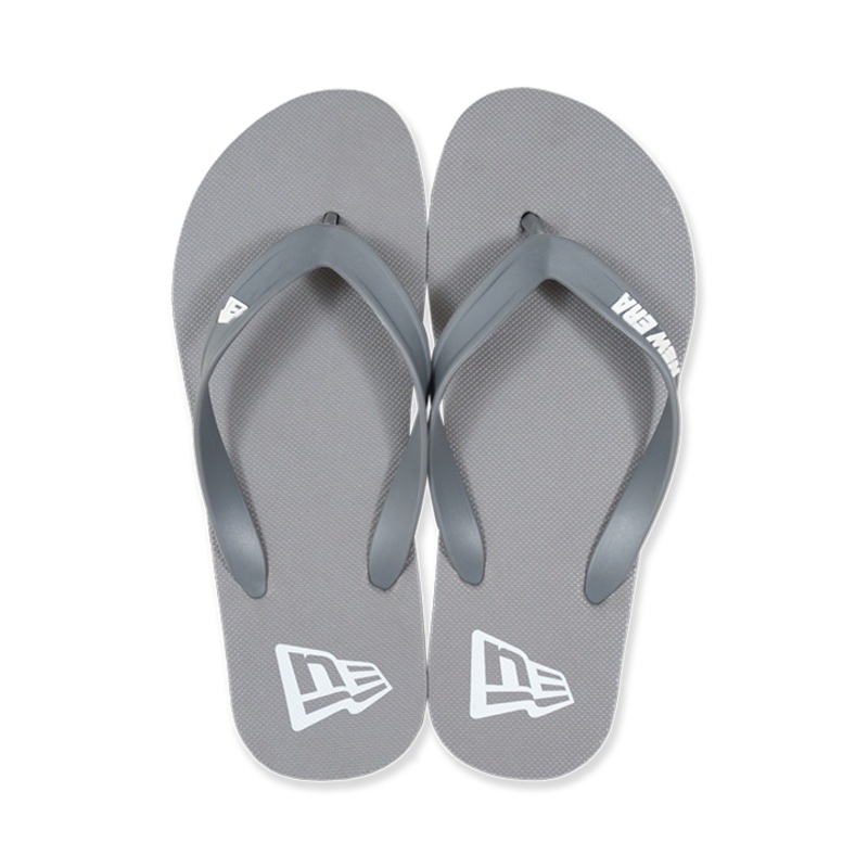 NEW ERA DUSTY CHARCOAL FLIP FLOPS