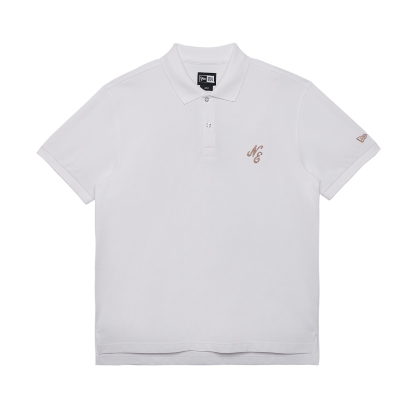 NEW ERA ESSENTIAL WHITE SHORT SLEEVE POLO SHIRT