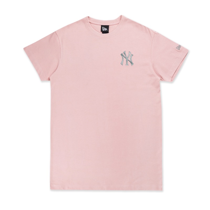 NEW YORK YANKEES COLOR ERA DIRTY PINK WOMEN SHORT SLEEVE TEE DRESS