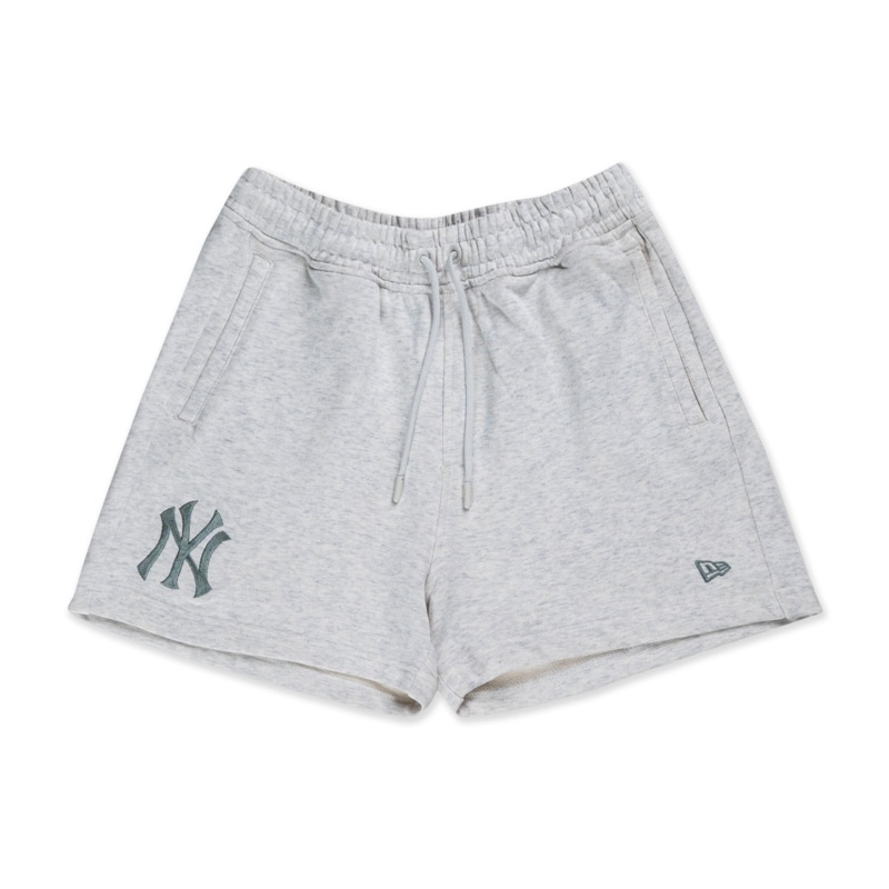 NEW YORK YANKEES COLOR ERA LIGHT HEATHER GRAY WOMEN KNIT SHORTS