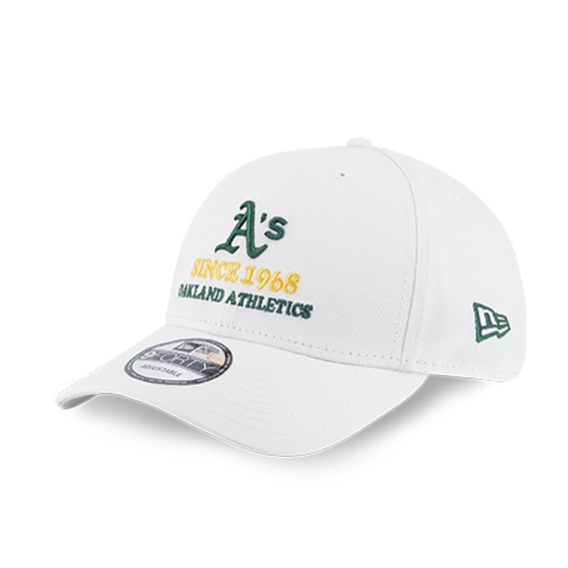 OAKLAND ATHLETICS HOME CHEERING WHITE 9FORTY CAP