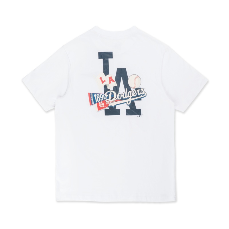 LOS ANGELES DODGERS ESSENTIAL WHITE SHORT SLEEVE T-SHIRT
