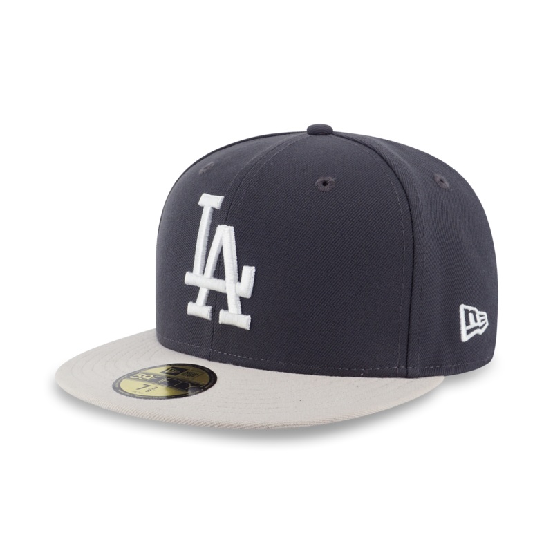 LOS ANGELES DODGERS PAVEMENT STONE VISOR GRAPHITE 59FIFTY CAP