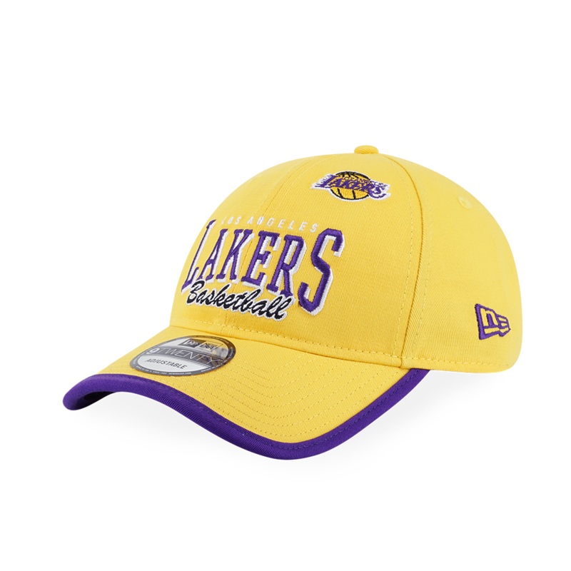 LOS ANGELES LAKERS NBA BASKETRY CANARY YELLOW 9TWENTY CAP