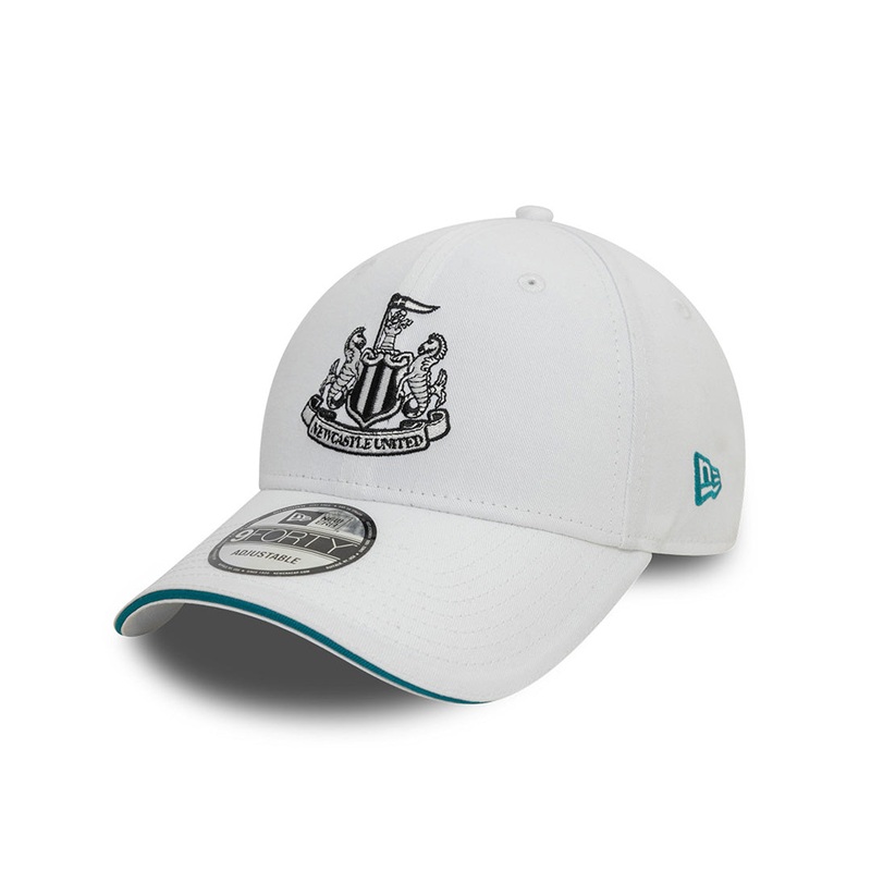 NEW CASTLE UNITED F.C. EMBROIDERY LOGO WHITE 9FORTY CAP