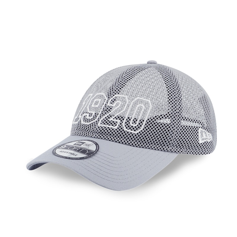 NEW ERA BASKETBALL CLUB 1920 DOLPHIN GRAY 9FORTY UNST MESH CAP