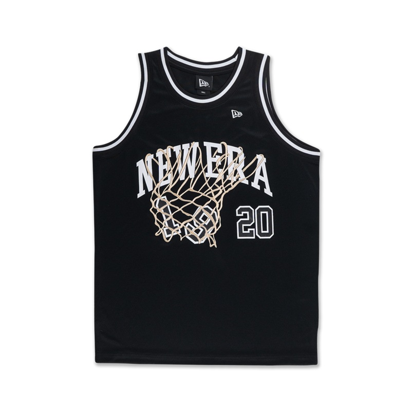 NEW ERA BASKETBALL CLUB BLACK BASKETBALL JERSEY