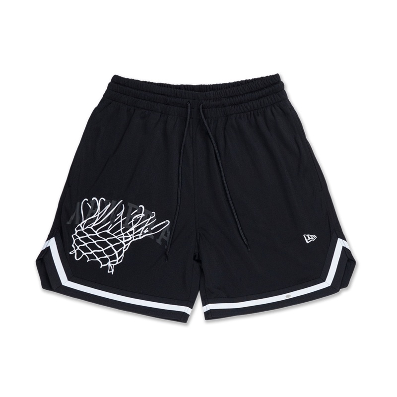 NEW ERA BASKETBALL CLUB BLACK BASKETBALL SHORTS