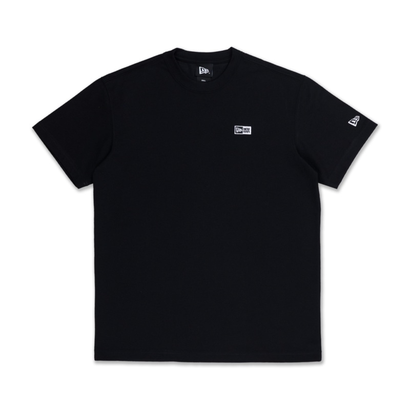 NEW ERA BOX LOGO BLACK SHORT SLEEVE T-SHIRT