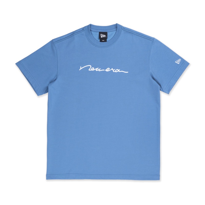NEW ERA SCRIPT LOGO BLUE SHORT SLEEVE T-SHIRT