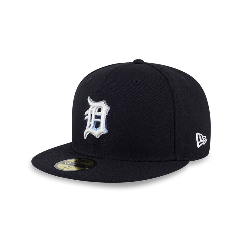 59FIFTY PACK – RACEWAY DETROIT TIGERS COOPERSTOWN GRAY UNDERVISOR BLACK 59FIFTY CAP