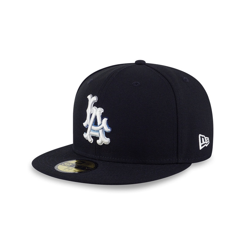 59FIFTY PACK – RACEWAY LOS ANGELES ANGELS COOPERSTOWN GRAY UNDERVISOR BLACK 59FIFTY CAP