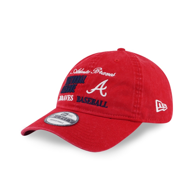 ATLANTA BRAVES OLD SCHOOL SPORT AP SCARLET 9FORTY UNST CAP