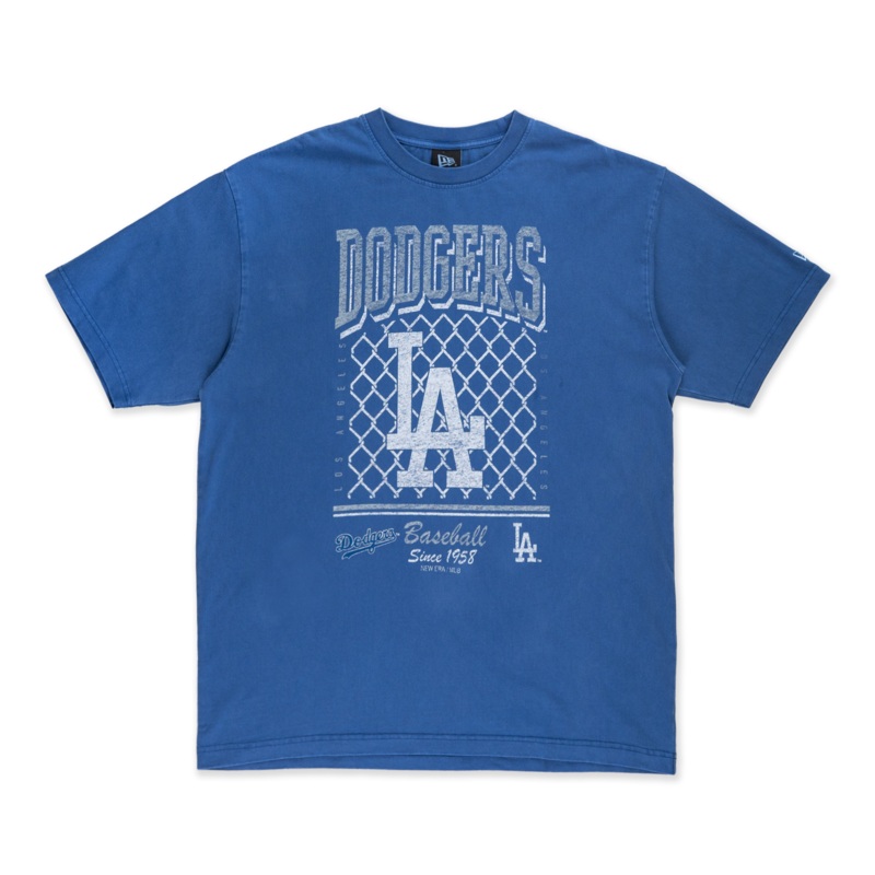 LOS ANGELES DODGERS OLD SCHOOL SPORT AP BLUE OVERSIZED SHORT SLEEVE T-SHIRT