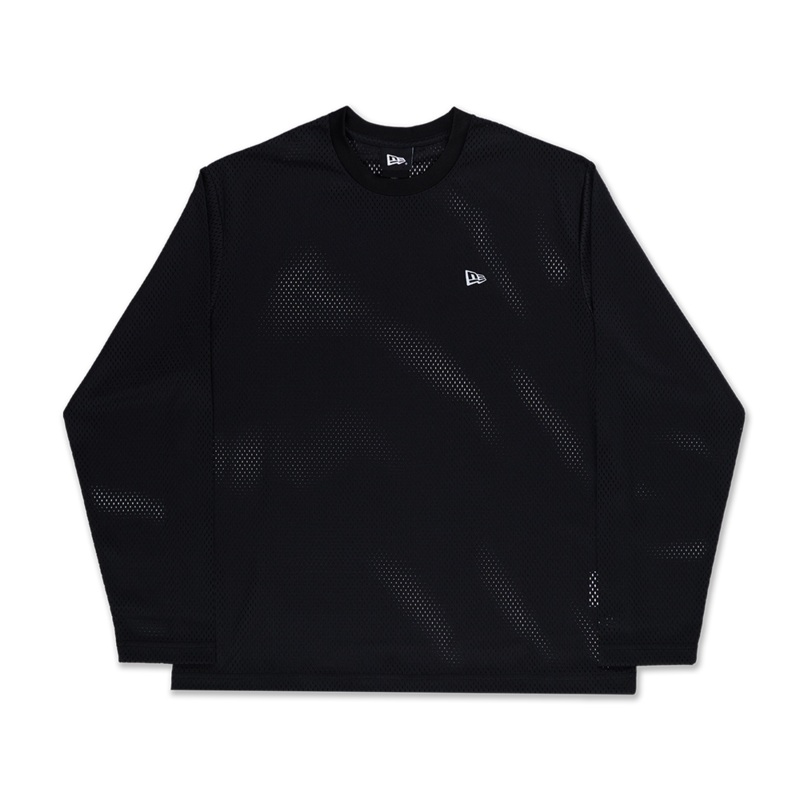 NEW ERA DARK 90S BLACK MESH LONG SLEEVE T-SHIRT