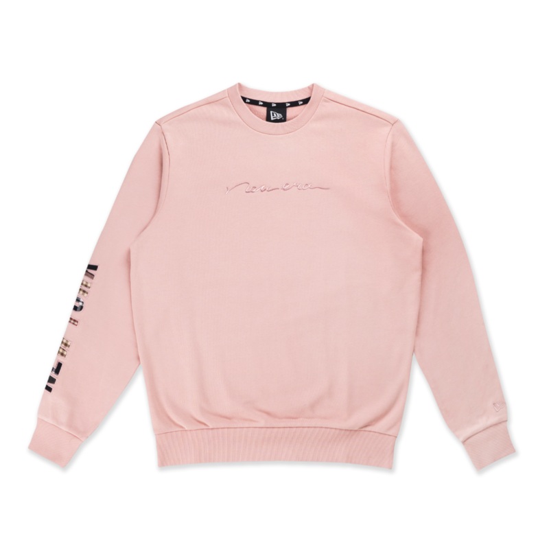 NEW ERA PREPPY DIRTY PINK CREW NECK SWEATSHIRT