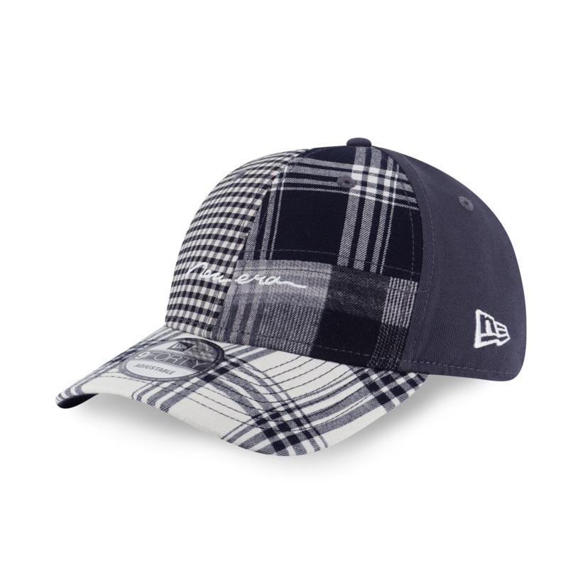 NEW ERA PREPPY GRAPHITE VISOR BLACK MULTI CHECKER 9FORTY CAP