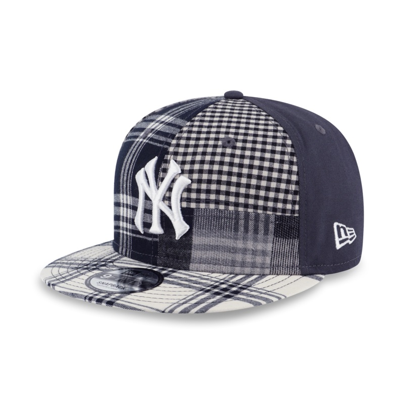 NEW YORK YANKEES PREPPY BLACK MULTI CHECKER 9FIFTY CAP