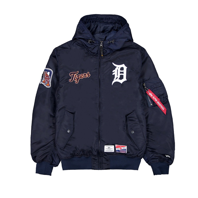 ALPHA INDUSTRIES X DETROIT TIGERS NAVY JACKET